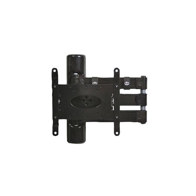 BTech BT7515/B Double Arm Flat Screen Wall Mount With Tilt & Swivel Black