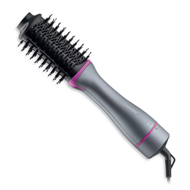 Carmen C81243 2-In-1 Volumising Hot Air Brush Grey