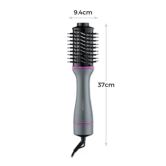 Carmen C81243 2-In-1 Volumising Hot Air Brush Grey