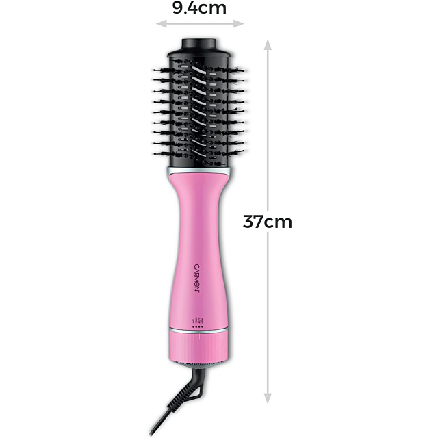 Carmen C81243PNK 2-In-1 Volumising Hot Air Brush Pink