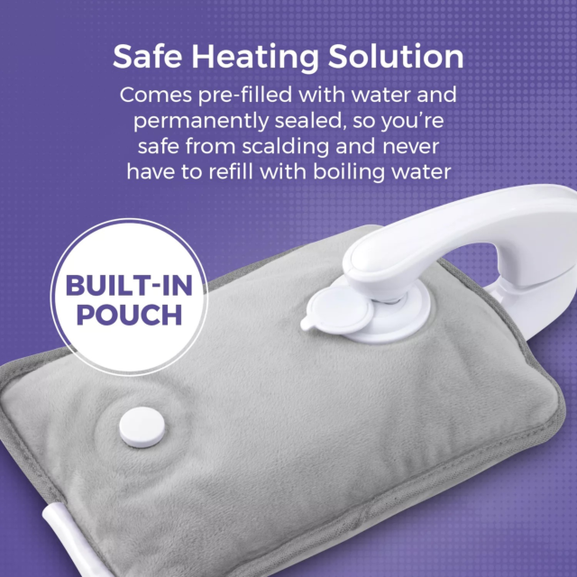 Carmen C85043GRY Rechargeable Hot Water Bottle Grey