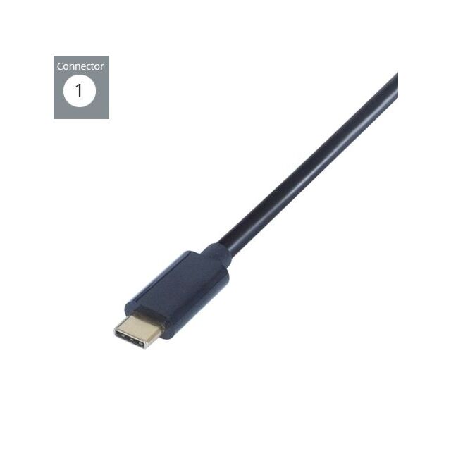 Connekt gear 26-2993 2M USB 3.1 Connector Cable Type C Male To HDMI Male Black