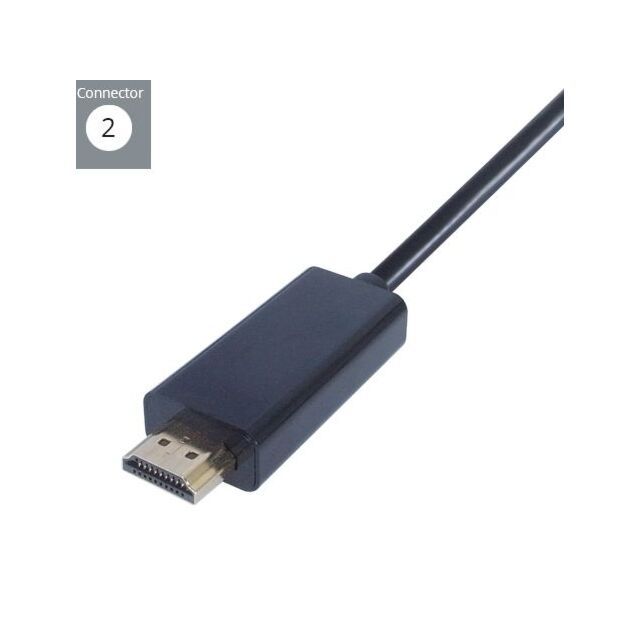 Connekt gear 26-2993 2M USB 3.1 Connector Cable Type C Male To HDMI Male Black