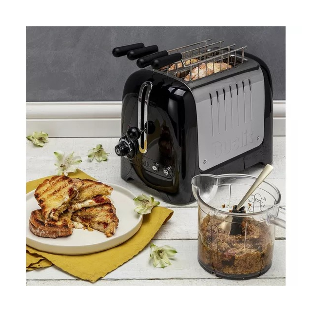 Dualit 26205 2 Slice Lite Toaster Black - Silver