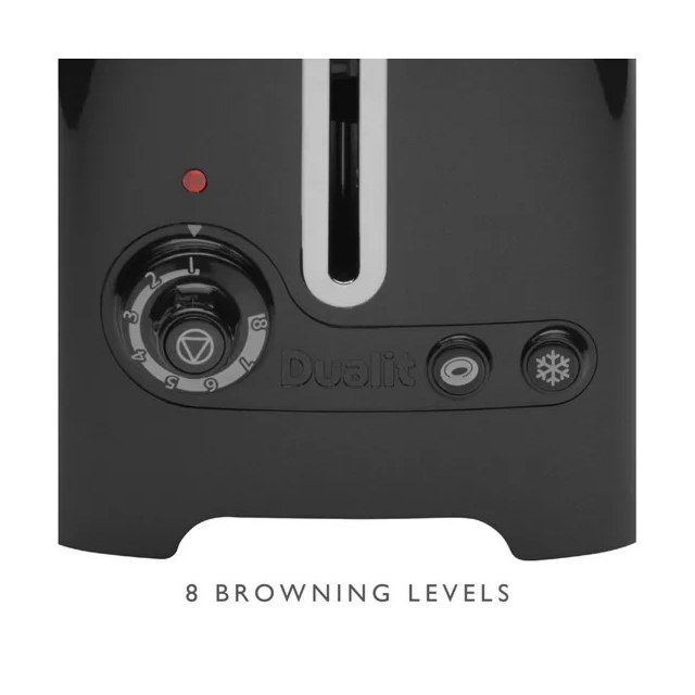 Dualit 26205 2 Slice Lite Toaster Black - Silver
