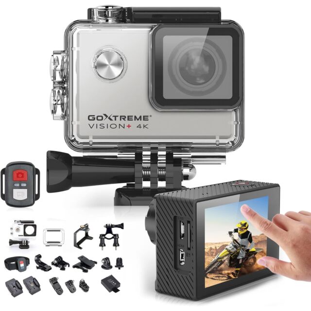Easypix 20160 Goxtreme Vision+ 4K Video With 2inch Touch Screen Silver / Black