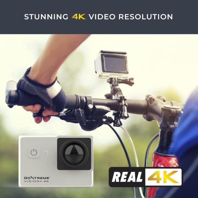 Easypix 20160 Goxtreme Vision+ 4K Video With 2inch Touch Screen Silver / Black