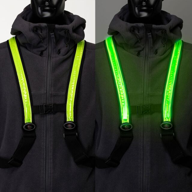 Easypix 65000 Full Spectrum Luminous Vest - Street Glow 'Kids' Black - Yellow