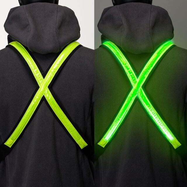 Easypix 65000 Full Spectrum Luminous Vest - Street Glow 'Kids' Black - Yellow
