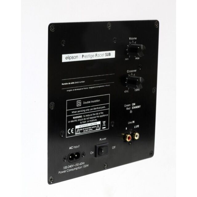 ELIPSON FACETSUB8B Prestige Facet 8' Subwoofer Black