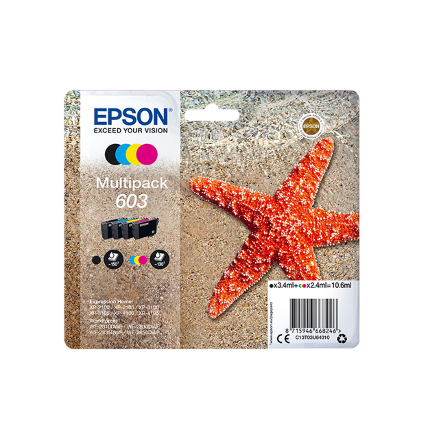 Epson C13T03U64010 Starfish Multipack 603 Multipack