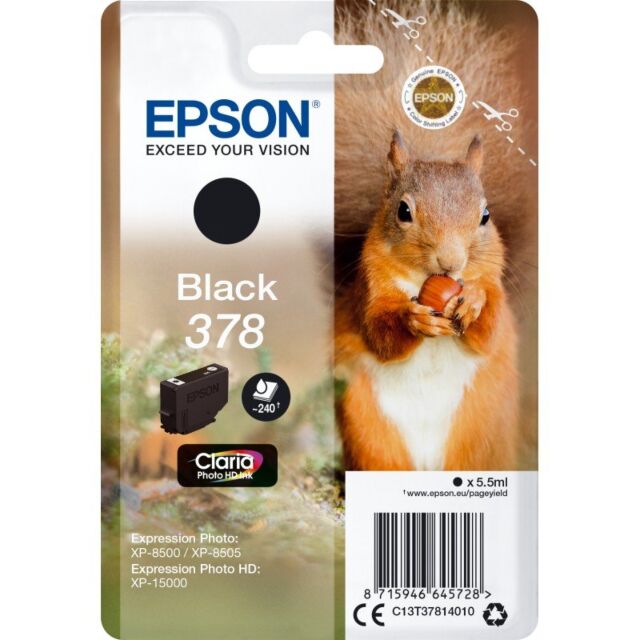 Epson C13T37814010 Squirrel Black 378