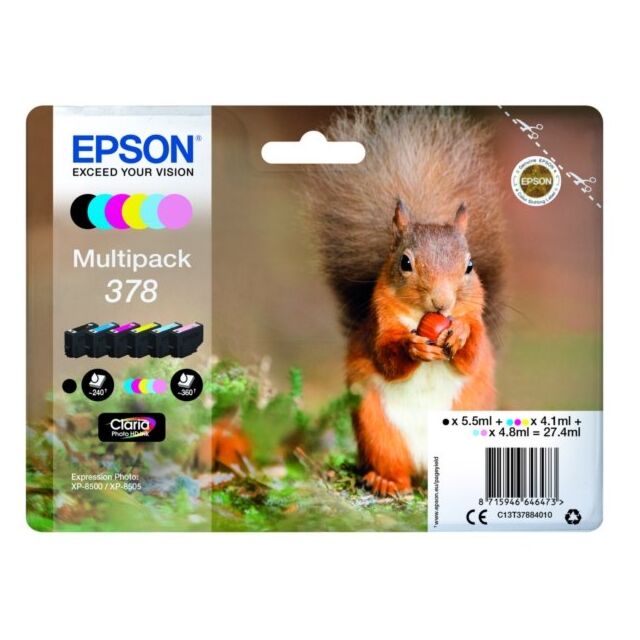 Epson C13T37884010 Squirrel Multipack