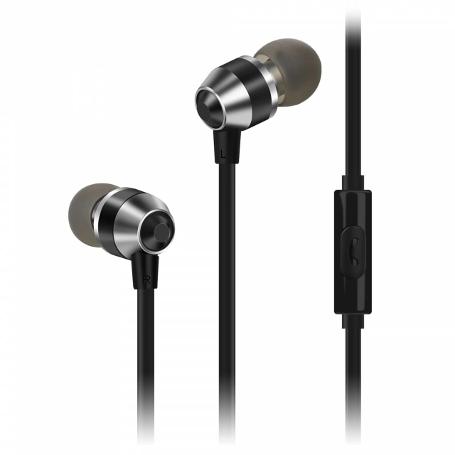 Groove GV-EB10-BK Smart Buds. Mobile Stereo Earphones/In-Line Mic. Blk