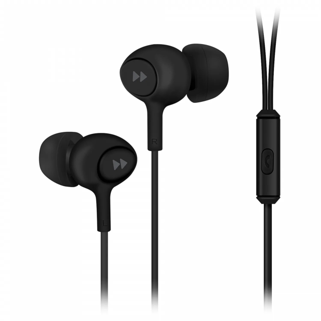 Groove GV-EB13-BK Mobile Buds Earphones With Remote & Mic Black
