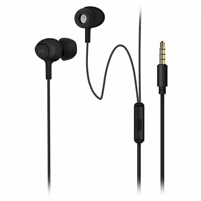 Groove GV-EB13-BK Mobile Buds Earphones With Remote & Mic Black