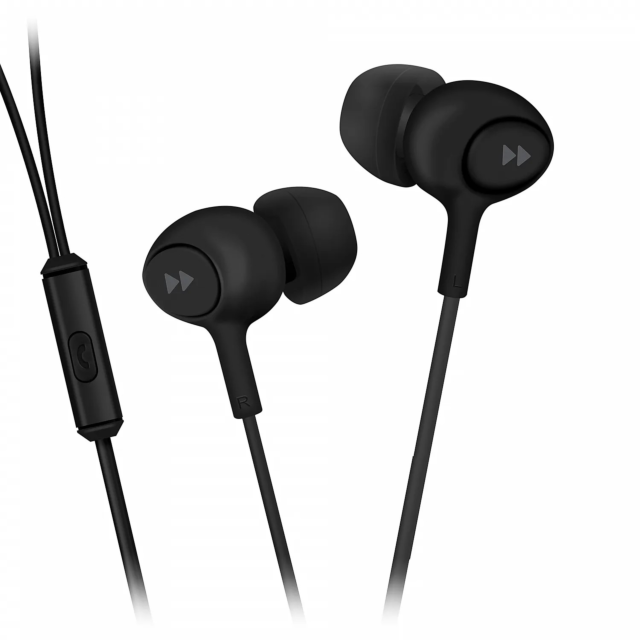 Groove GV-EB13-BK Mobile Buds Earphones With Remote & Mic Black