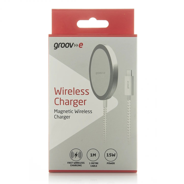 Groove GV-MA141-WE Magnetic Wireless Charger 15W White