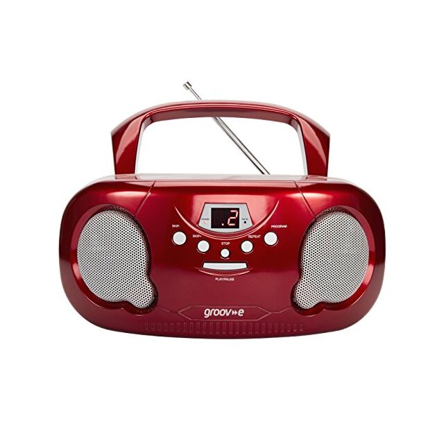 Groove GVPS733/RD CD Radio Boombox Red
