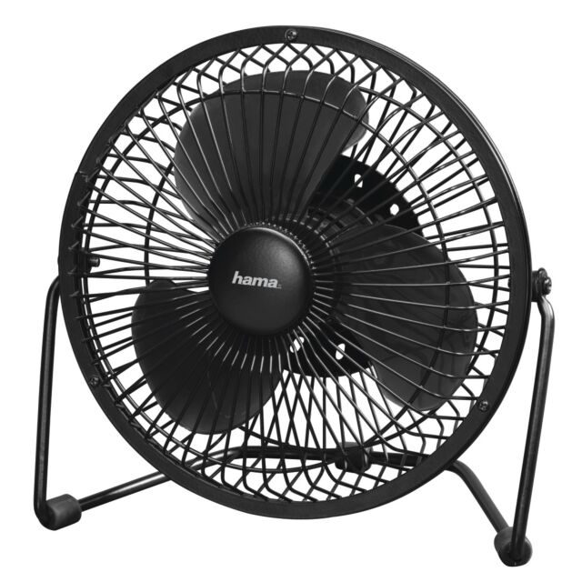 Hama 00012364 USB Desk Fan 20Cm Black