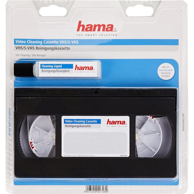 Hama 00044728 Video Head Cleaning Cassette Vhs / S-Vhs Black