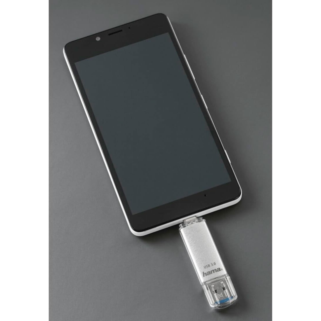 Hama 00124161 C-Laeta 16Gb USB-A & USB-C Memory Pen Silver