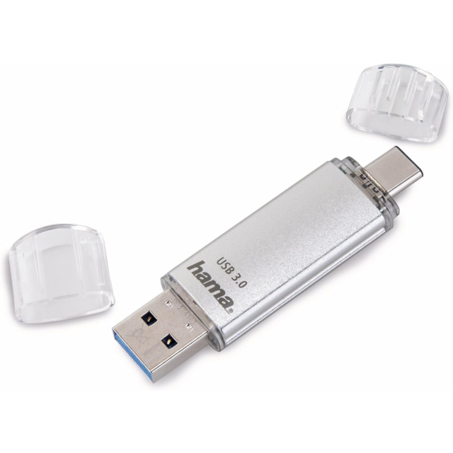 Hama 00124162 C-Laeta 32Gb USB-A & USB-C Memory Pen Silver