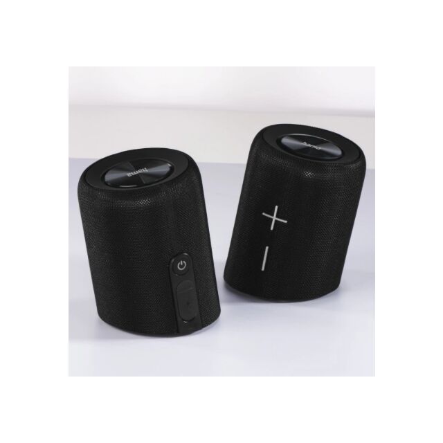 Hama 00188222 Twin 3.0 Bluetooth Loudspeaker, Ip67, 30W Music Power Black