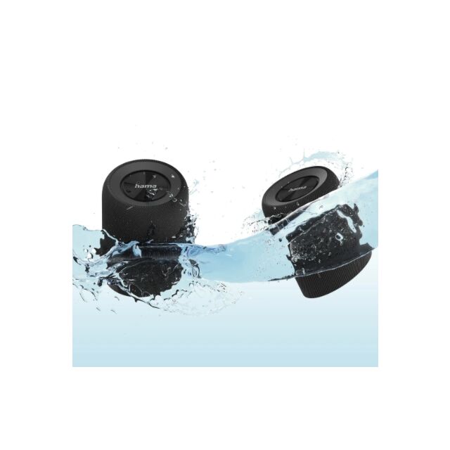Hama 00188222 Twin 3.0 Bluetooth Loudspeaker, Ip67, 30W Music Power Black