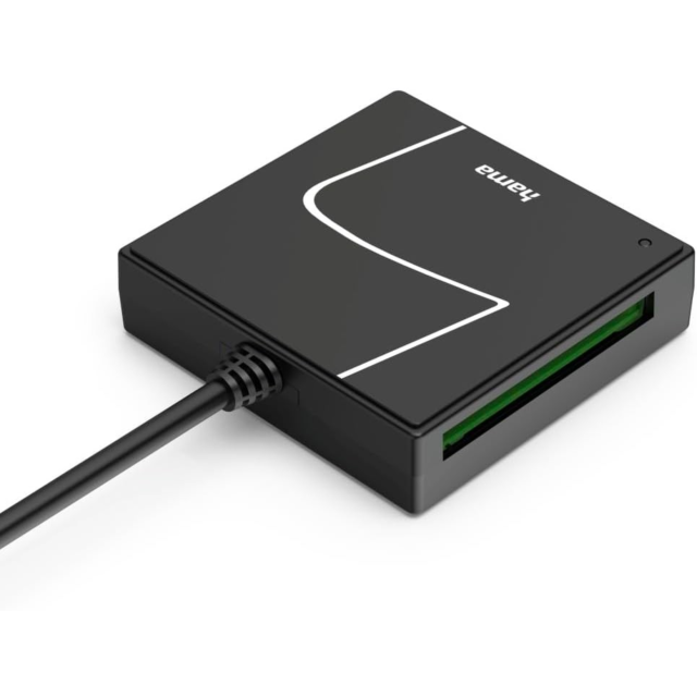 Hama 00200148 USB Card Reader Sd, Microsd, Cf, Ms, 4-In-1 Black