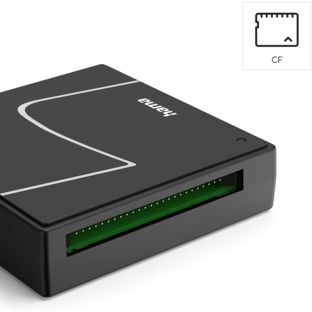 Hama 00200148 USB Card Reader Sd, Microsd, Cf, Ms, 4-In-1 Black