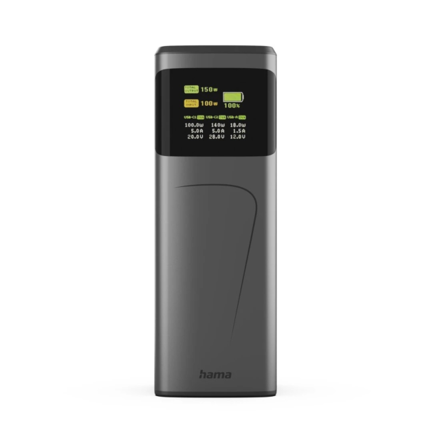 Hama 00201742 High Power Pack 24000Mah 150W Fast Charge Grey