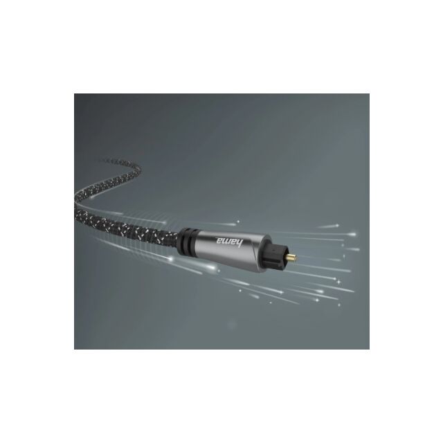 Hama 00205139 Audio Optical Fibre Cable Toslink 1.5M Black