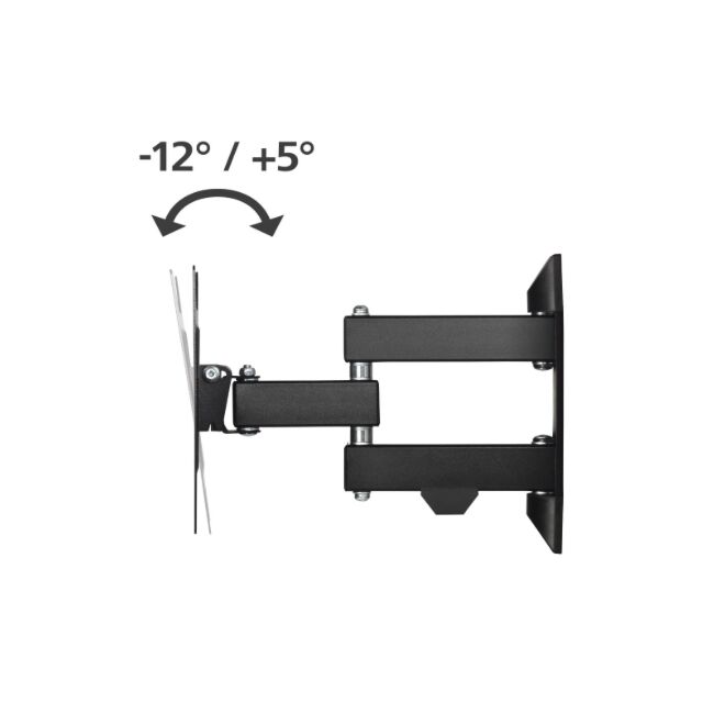 Hama 00220822 Full Motion TV Wall Bracket 19inch- 48inch Black