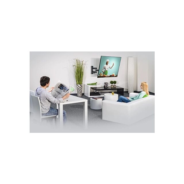 Hama 00220822 Full Motion TV Wall Bracket 19inch- 48inch Black