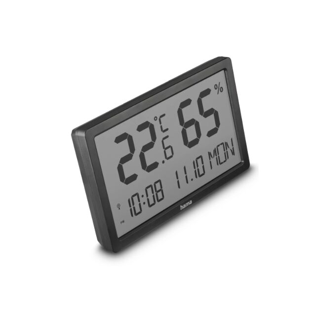 Hama 00222232 Thermo-/Hygrometer Dcf Radio Clock Black