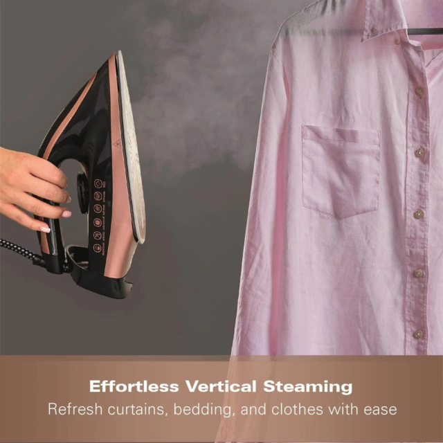 HAMILTON BEACH HB268SGBG Pro Care Steam Generator Iron 3100W Black - Rose Gold