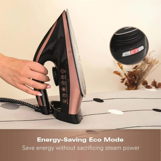 HAMILTON BEACH HB268SGBG Pro Care Steam Generator Iron 3100W Black - Rose Gold