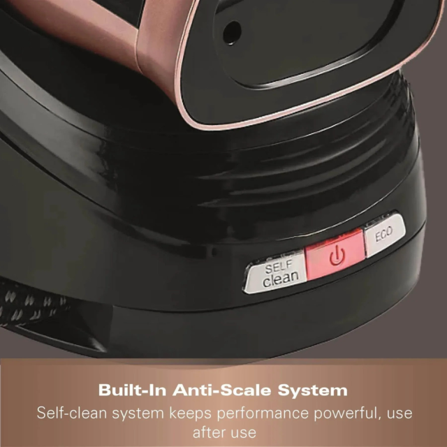 HAMILTON BEACH HB268SGBG Pro Care Steam Generator Iron 3100W Black - Rose Gold