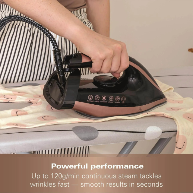 HAMILTON BEACH HB268SGBG Pro Care Steam Generator Iron 3100W Black - Rose Gold