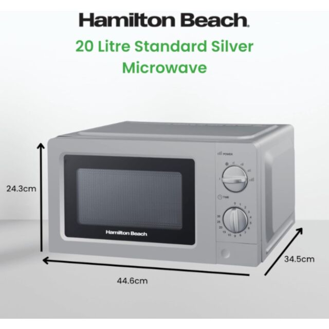 HAMILTON BEACH HB70T20S 700W 20L Microwave Silver