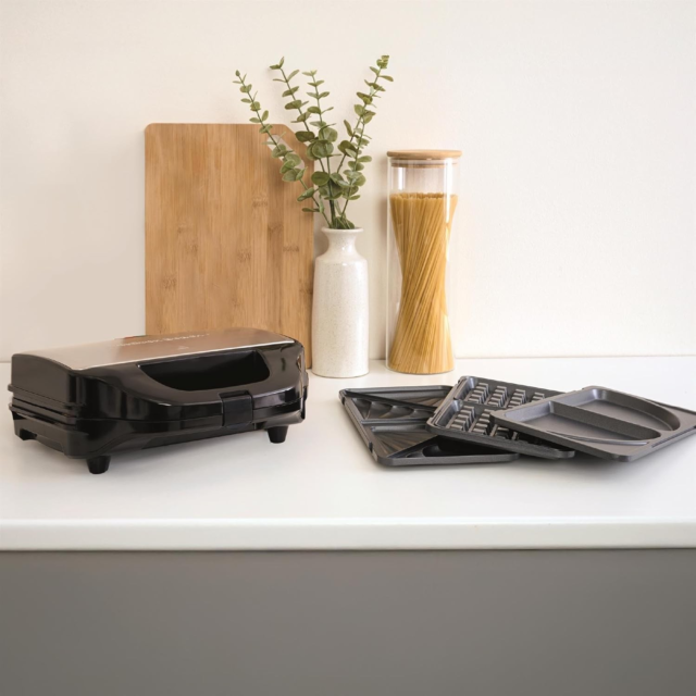 HAMILTON BEACH HBSLS2002 Xl 4-In-1 Deep Fill Snack Maker Black