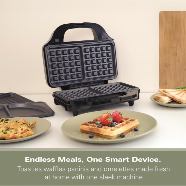 HAMILTON BEACH HBSLS2002 Xl 4-In-1 Deep Fill Snack Maker Black