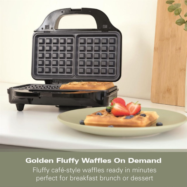 HAMILTON BEACH HBSLS2002 Xl 4-In-1 Deep Fill Snack Maker Black