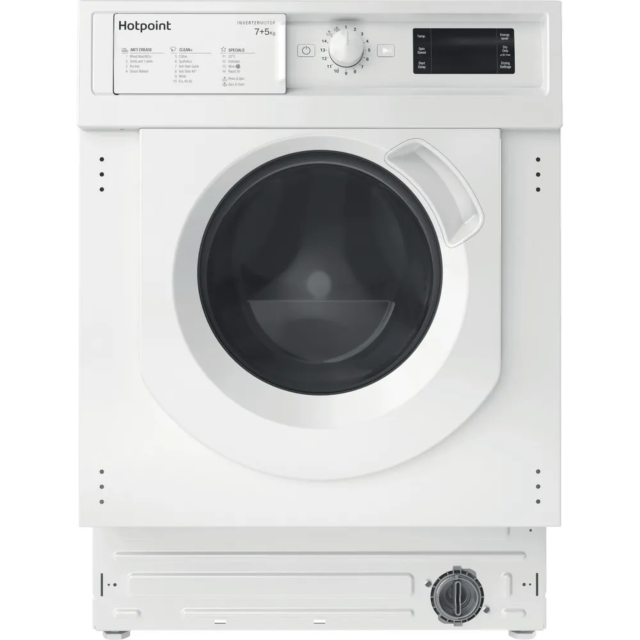Hotpoint BIWDHG75148UKN Integrated Washer Dryer White