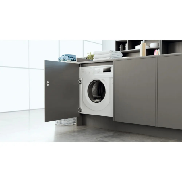 Hotpoint BIWDHG75148UKN Integrated Washer Dryer White