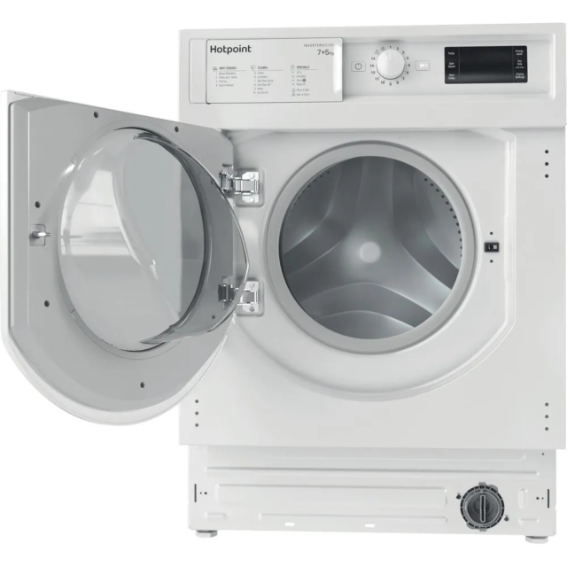 Hotpoint BIWDHG75148UKN Integrated Washer Dryer White