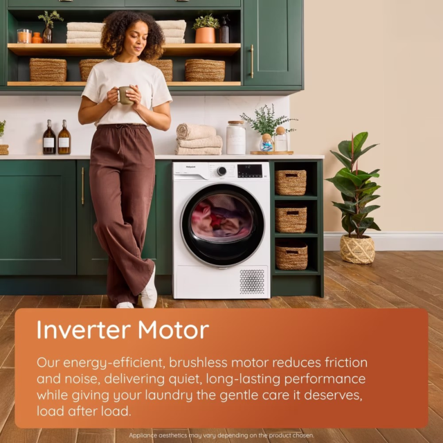 Hotpoint CHSD83MWWUK Heat Pump Tumble Dryer: Freestanding, 8,0Kg White