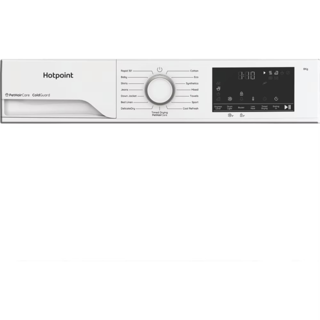 Hotpoint CHSD83MWWUK Heat Pump Tumble Dryer: Freestanding, 8,0Kg White