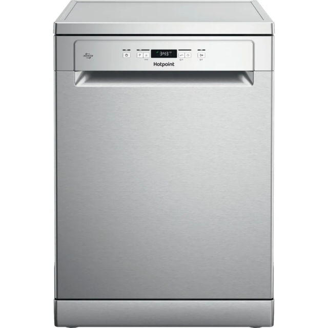 Hotpoint HP2FFC14BN6XUK Fs Full Size Dishwasher 14 Place Set 8.9L 7 Progs With Activedry Inox